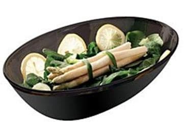 Luau Bowl 64 OZ Plastic Black 50/Case