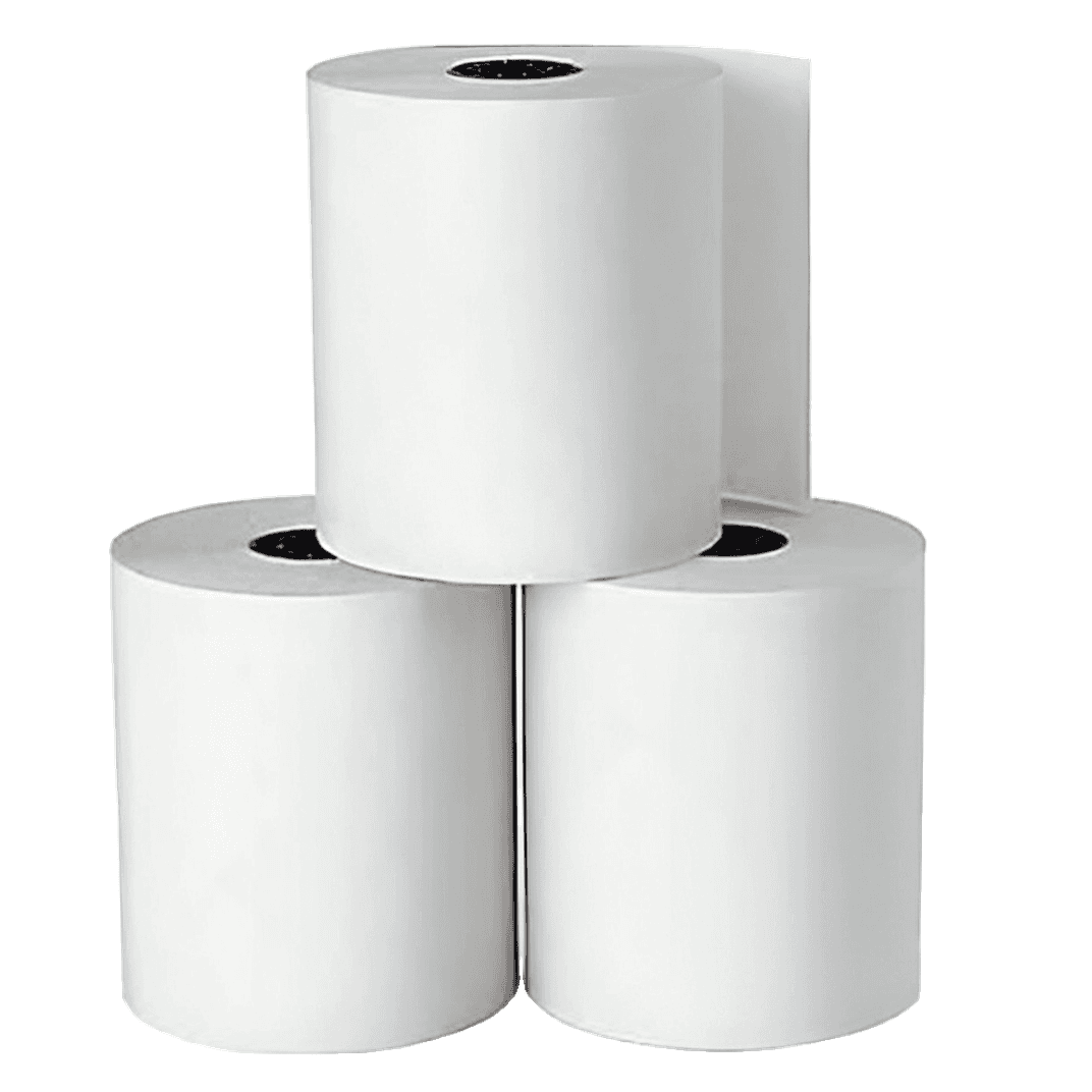 Cash Register Receipt Roll 3.12IN X230FT White Thermal Paper 50 Rolls/Case
