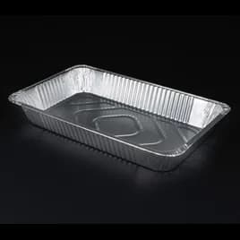 Steam Table Pan Full Size 20.75X13X3.5 IN Aluminum Silver Deep Full Curl 50/Case