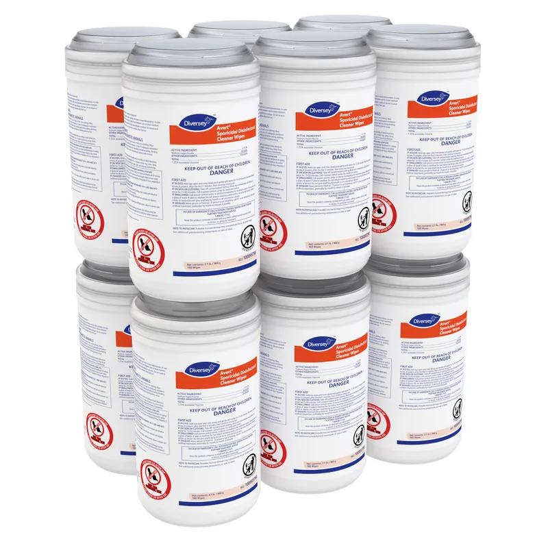 Avert® One-Step Disinfectant Multi Surface Wipe Bleach-Based Sporicidal 160 Count/Pack 12 Packs/Case 1920 Count/Case
