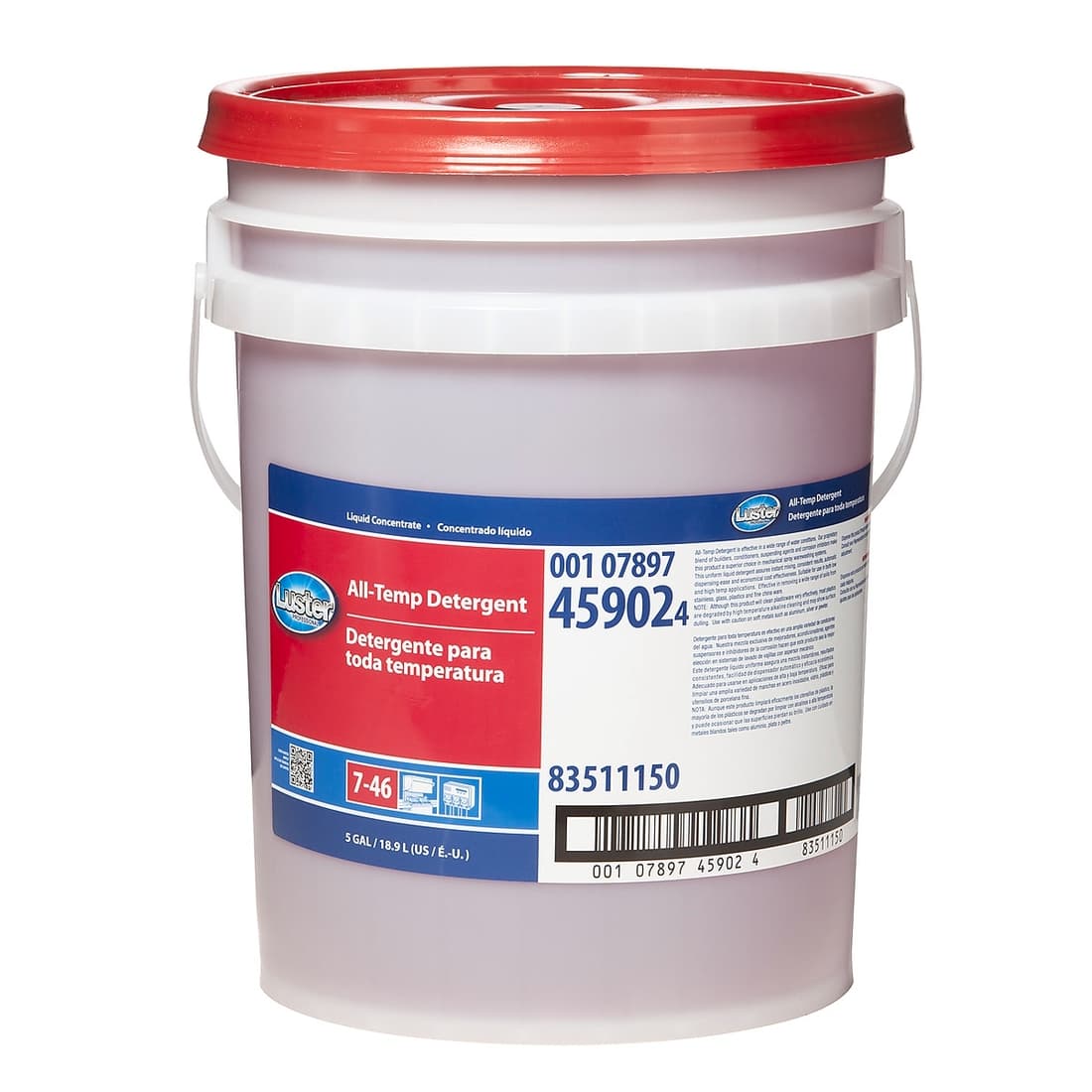 Luster® Professional Dishmachine Detergent 5 GAL All Temperature 1/Pail