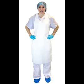 Apron 28X46 IN White 2MIL PE Disposable 100/Box