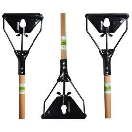 Mop Handle 1.125 IN 60IN Natural Black Quick Change Quick Change 1/Each
