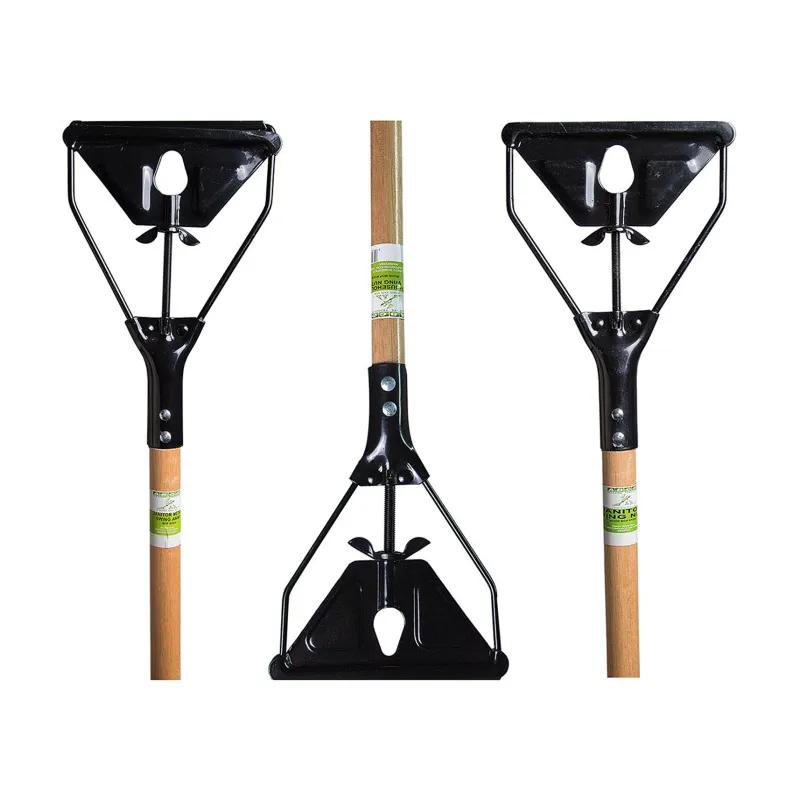 Mop Handle 1.125 IN 60IN Natural Black Quick Change Quick Change 1/Each
