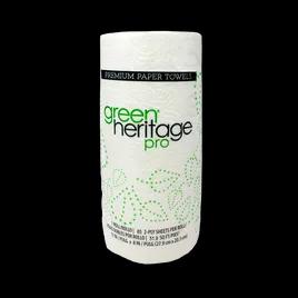 Green Heritage Pro Household & Kitchen Roll Paper Towel 2PLY 85 Sheets/Roll 30 Rolls/Case 2550 Sheets/Case