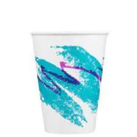 Solo® Cold Cup Squat 12 OZ Double Wall Poly-Coated Paper Multicolor Jazz 2000/Case