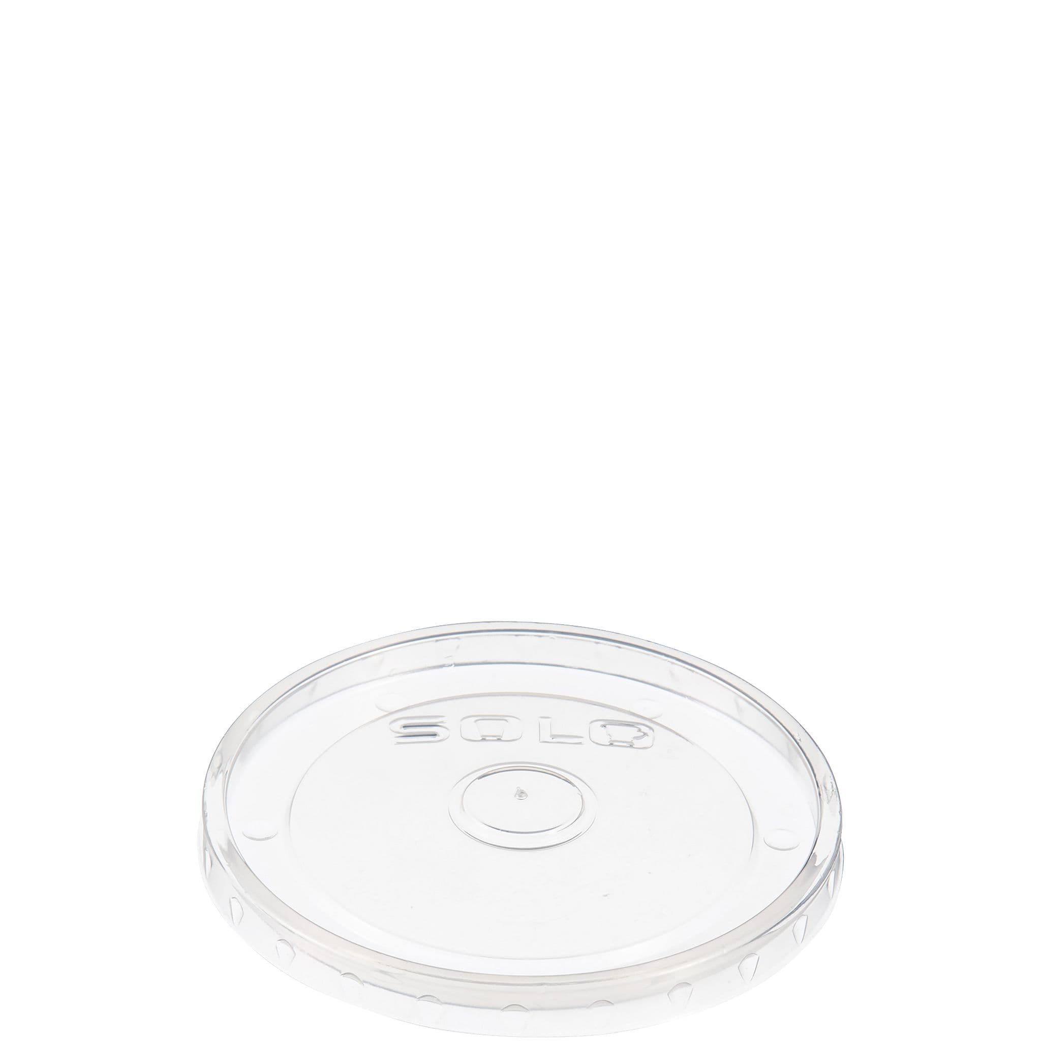 Solo® Lid 3.894X0.355 IN PP Clear Round For 6-10 OZ Container Freezer Safe Microwave Safe 100 Count/Pack 10 Packs/Case