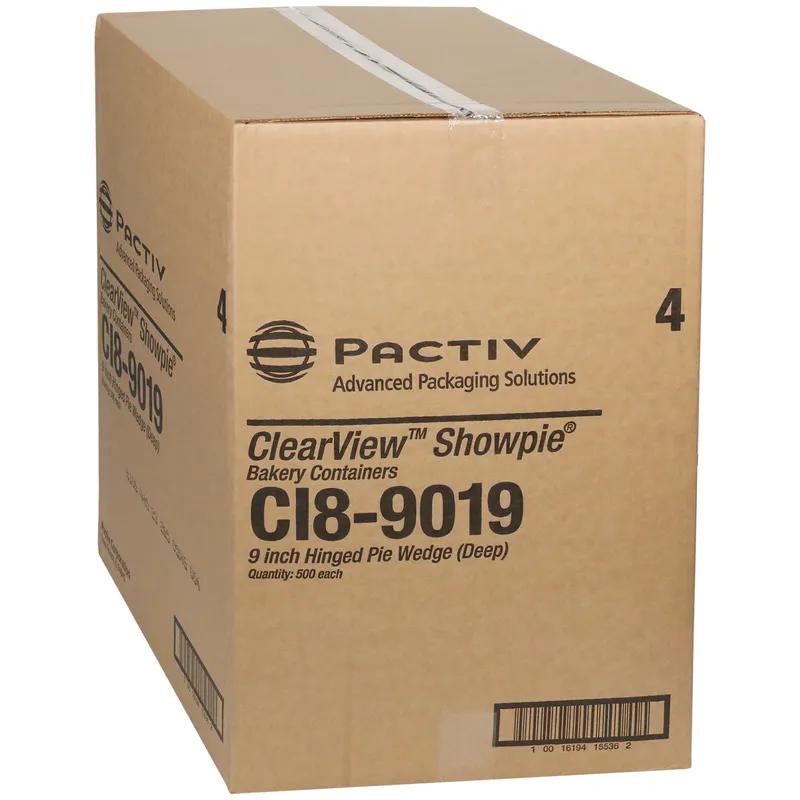 Pie Slice Hinged Container With Dome Lid 9 OZ 5.4X5.4X2.4 IN OPS Clear Triangle Deep 500/Case