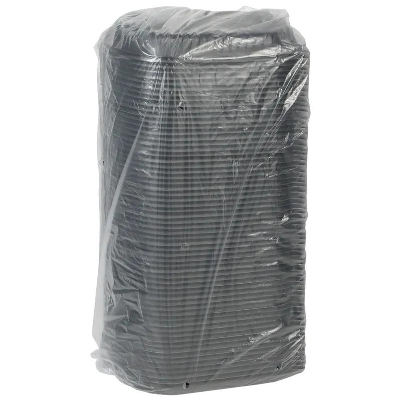 Take-Out Container Base 8.125X6.5X1 IN MFPP Black Rectangle Microwave Safe Soak-Proof 250/Case