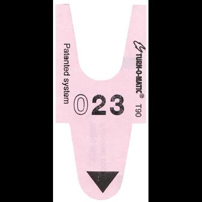 Turn-O-Matic® T90 Take-A-Number Ticket Pink 4000/Roll
