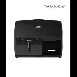 Tork OptiCore® T11 Toilet Paper Dispenser 7.18X11.036X8.18 IN Plastic Black 2-Roll Universal Twin Spool 1/Each