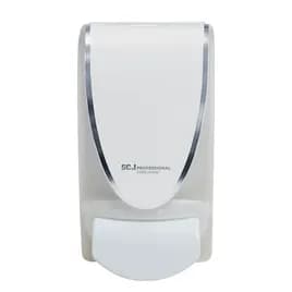 Proline Curve Hand Sanitizer & Soap Dispenser 1000 mL White Plastic Manual Surface Mount 1/Each