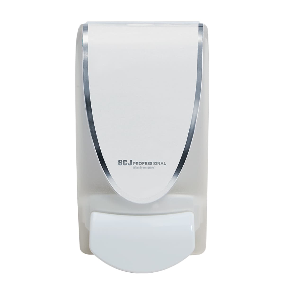 Proline Curve Hand Sanitizer & Soap Dispenser 1000 mL White Plastic Manual Surface Mount 1/Each