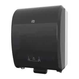 Tork Paper Towel Dispenser 9.32X12.32X15.95 IN Plastic Wall Mount Black Hard Roll Mechanical Manual 1/Each