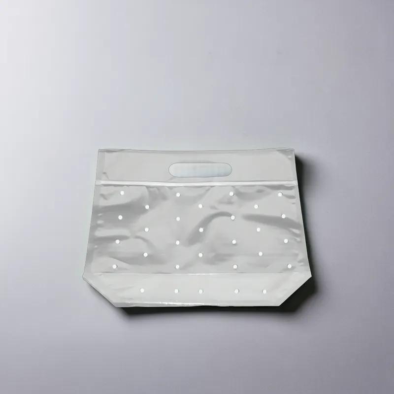 Produce Bag 11X10 IN Plastic With Zip Seal Closure With Handle Vented 250/Case