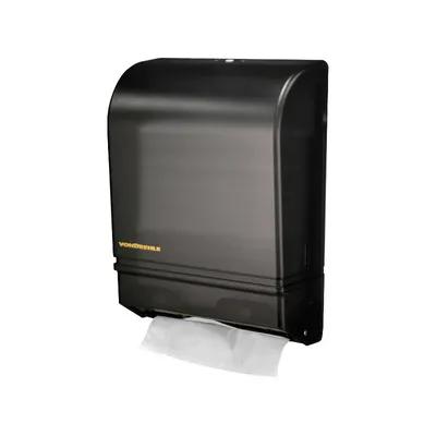 von Drehle Paper Towel Dispenser 11.25X15.25 IN Wall Mount, Locking Smoke Folded Towel High Capacity 1/Each