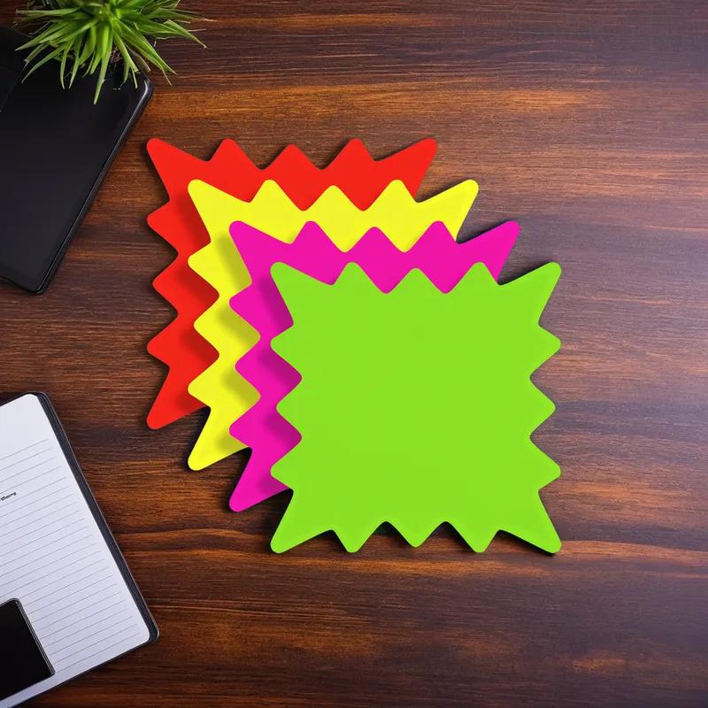 Sign 5X5 IN Starburst Rainbow 100/Pack