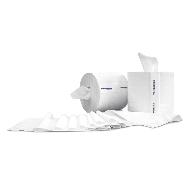 von Drehle Preserve® Roll Paper Towel 14X7.6 IN 1000 FT 1PLY White Centerpull 8.4IN Roll 857 Sheets/Roll 6 Rolls/Case