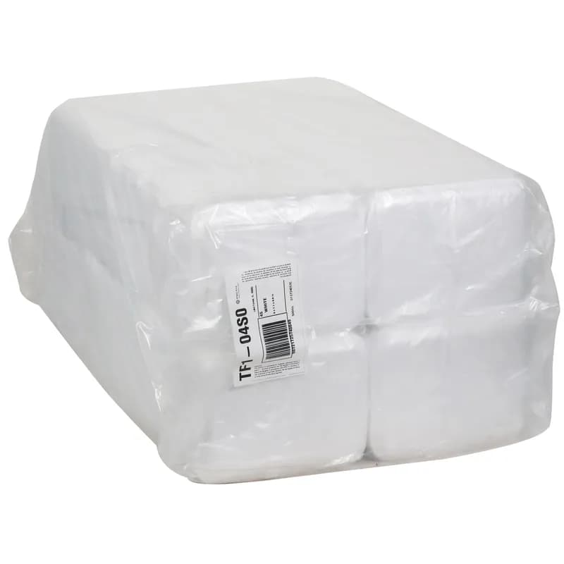 4S Supermarket Tray 9.125X7.125X0.65 IN Polystyrene Foam White Rectangle 500/Case