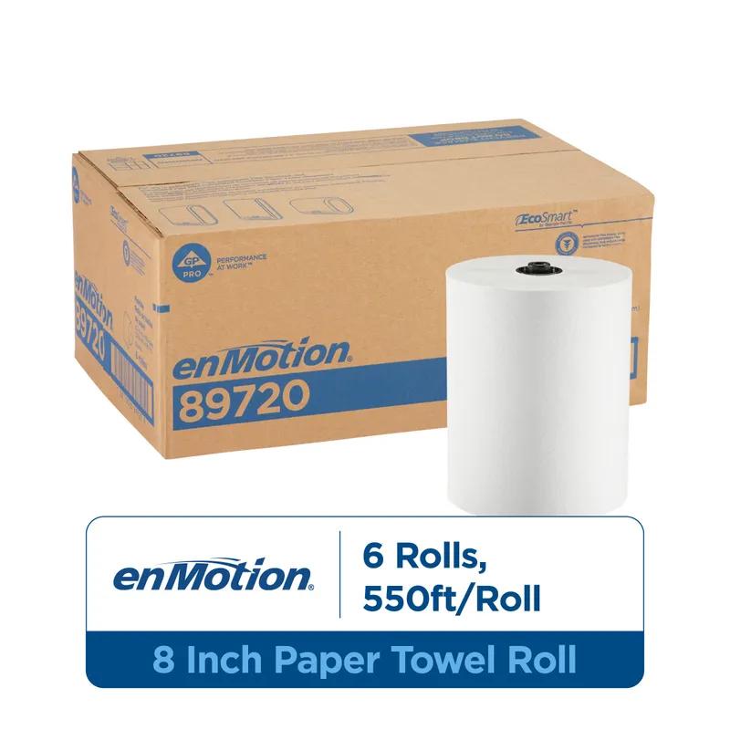 enMotion® Roll Paper Towel Flex 8X8.2 IN 550 FT 1PLY White Standard Roll 6.7IN Roll 6 Rolls/Case