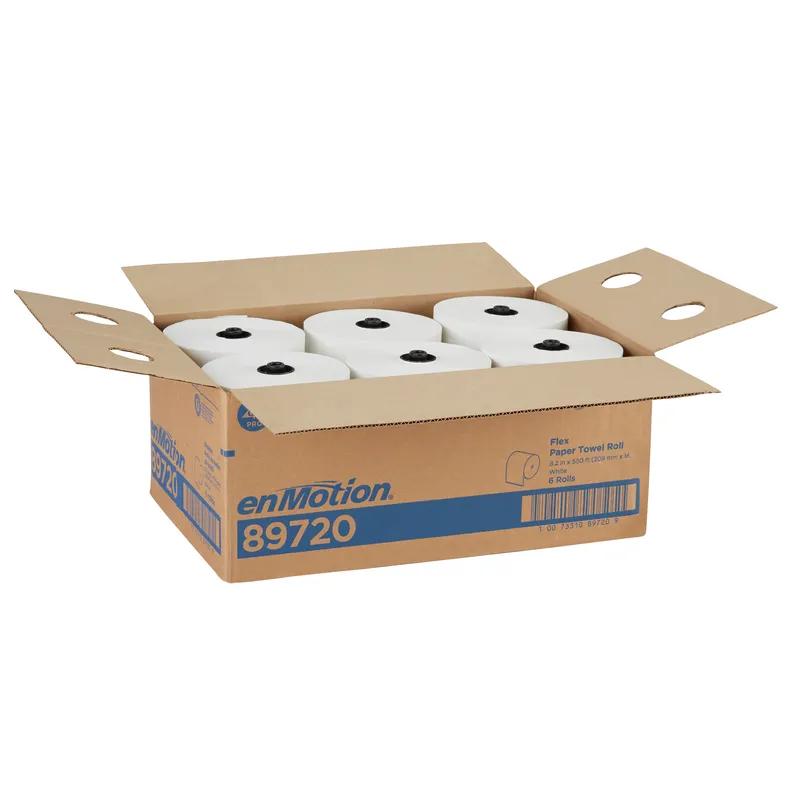 enMotion® Roll Paper Towel Flex 8X8.2 IN 550 FT 1PLY White Standard Roll 6.7IN Roll 6 Rolls/Case