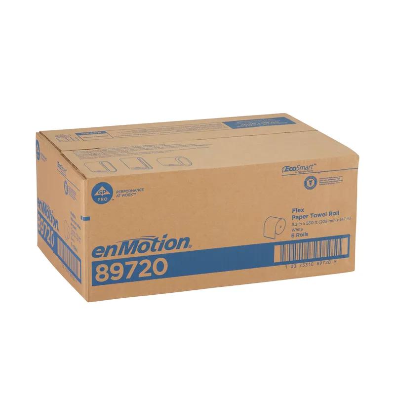 enMotion® Roll Paper Towel Flex 8X8.2 IN 550 FT 1PLY White Standard Roll 6.7IN Roll 6 Rolls/Case