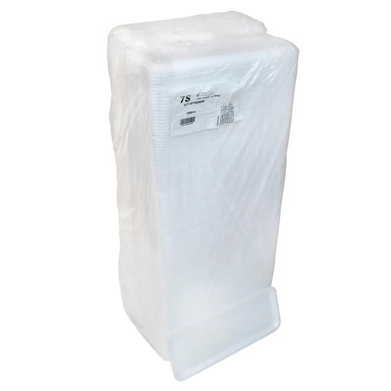 7S Supermarket Tray 14.625X5.625X0.67 IN Polystyrene Foam White Rectangle 250/Case