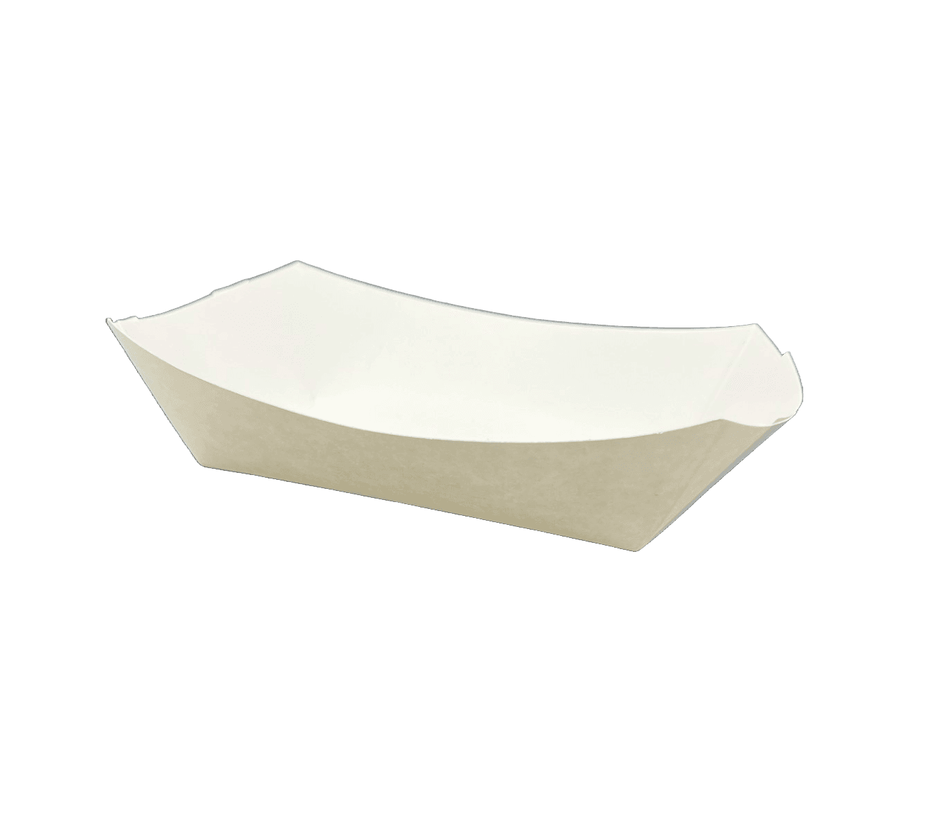 Food Tray 2.5 LB Paper White Rectangle 500/Case