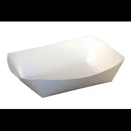Food Tray 2.5 LB Paper White Rectangle 500/Case