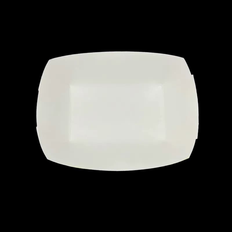 Food Tray 2.5 LB Paper White Rectangle 500/Case
