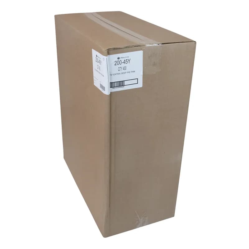 Pie Plate 29.5 OZ 10X1.14 IN Aluminum Silver Round Extra Deep 400/Case