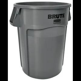 Brute® 1-Stream Trash Can 28.03X24.09X31.3 IN 44 GAL 176 QT Gray Round Resin Self-Venting Stationary Food Safe 1/Each