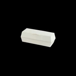 Hot Dog Take-Out Box Hinged 6.5X2.5X2.25 IN Paper White Rectangle 500/Case