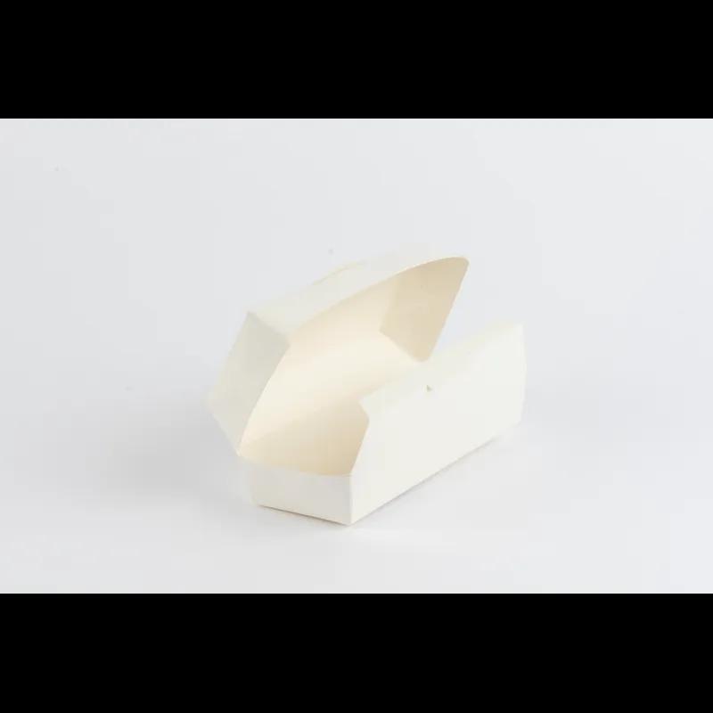 Hot Dog Take-Out Box Hinged 6.5X2.5X2.25 IN Paper White Rectangle 500/Case