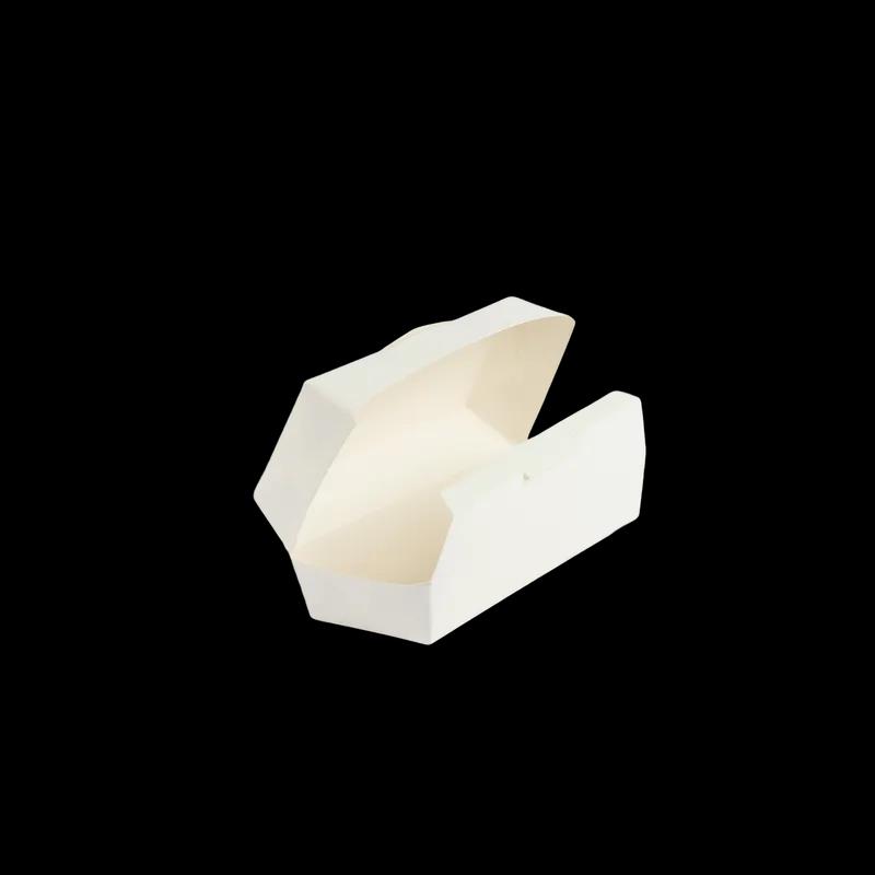 Hot Dog Take-Out Box Hinged 6.5X2.5X2.25 IN Paper White Rectangle 500/Case