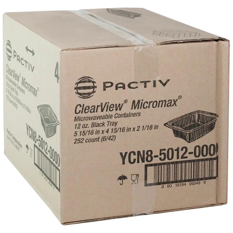 Deli Container Base With Dome Lid 12 OZ MFPP Black Oval 252/Case