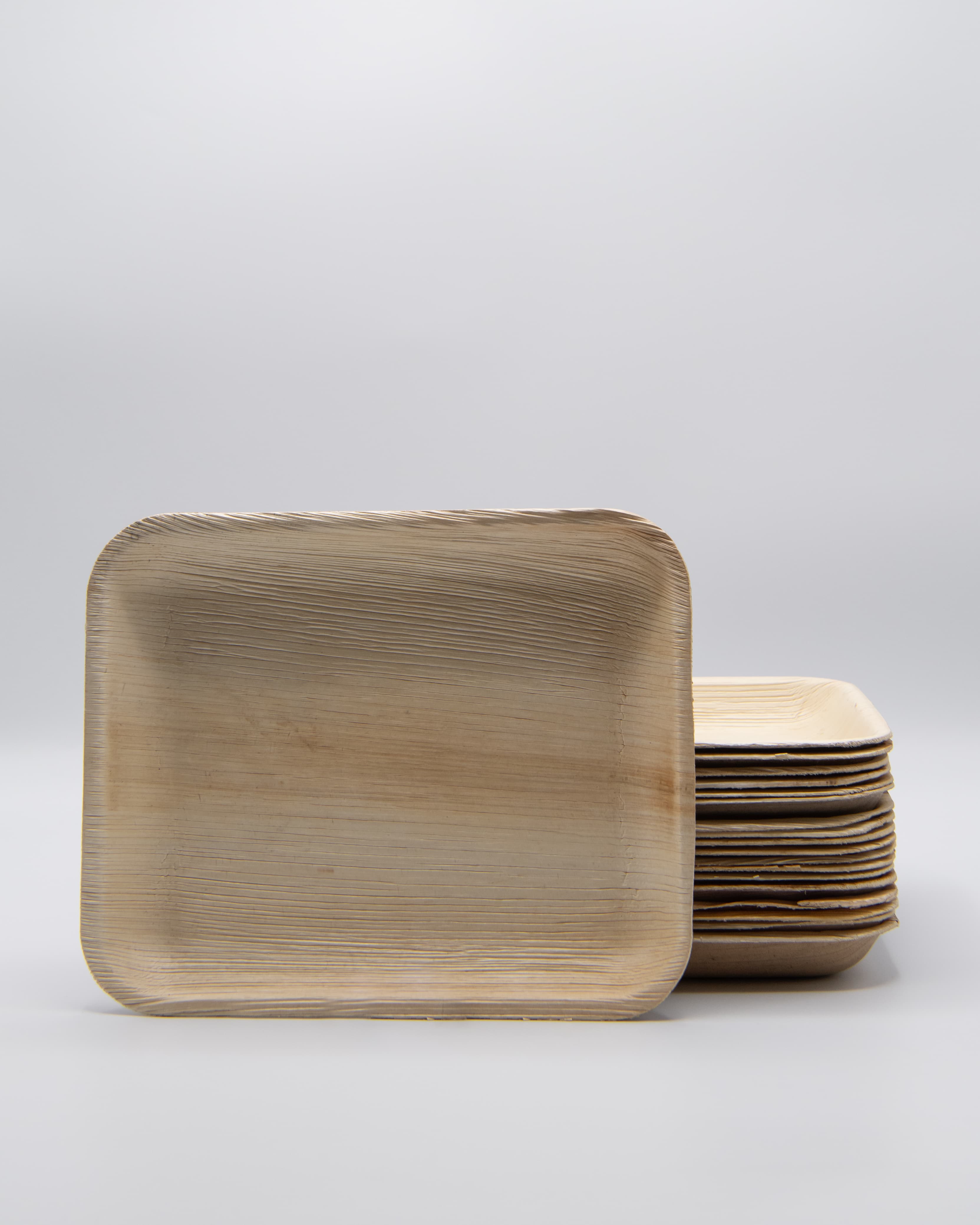 Serving Tray 6X9 IN Palm Leaf Palm Leaf Rectangle Shallow 300/Case