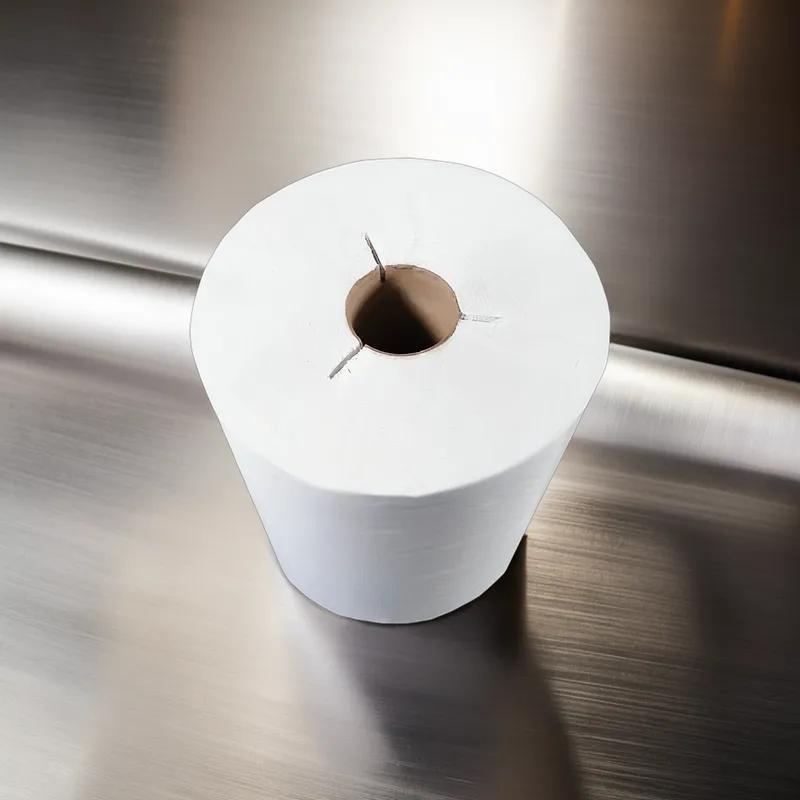 Roll Paper Towel 800 FT White Bleached Y-Notch Disposable 6/Case