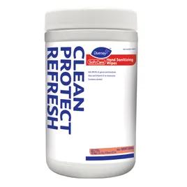 Soft Care® Hand Sanitizer Wipe Mint Colorless 325 Sheets/Pack 6 Packs/Case 1950 Sheets/Case