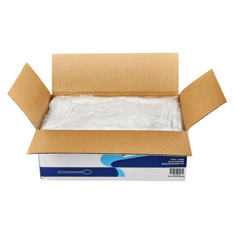 Victoria Bay Sundae Spoon 8 IN PP White Medium Weight 1000/Case