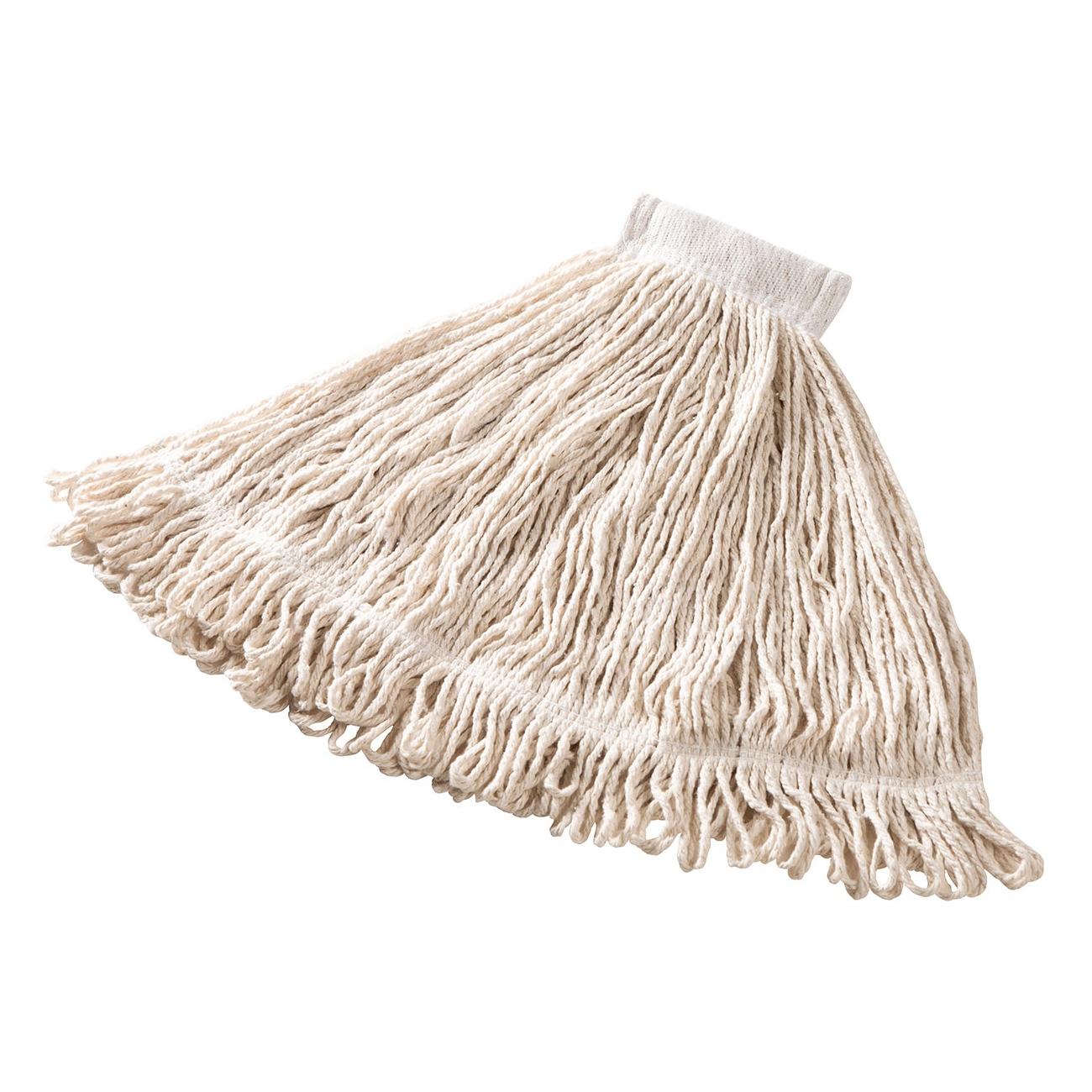 Super Stitch® Mop Large (LG) 24 OZ White Cotton Synthetic Blend Loop End 5IN Headband 1/Each