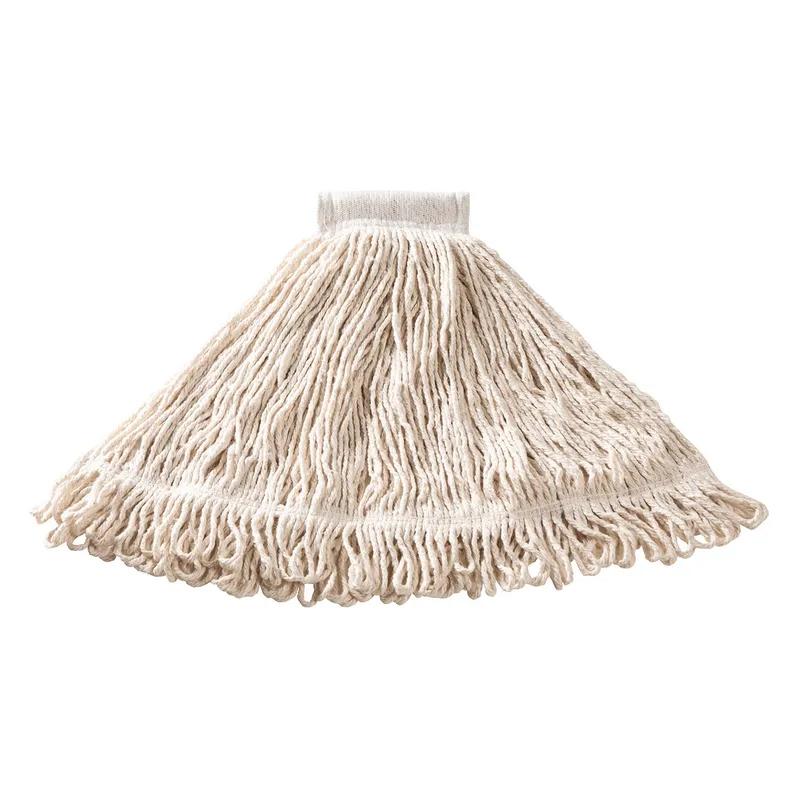 Super Stitch® Mop Large (LG) 24 OZ White Cotton Synthetic Blend Loop End 5IN Headband 1/Each