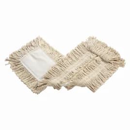 Dust Mop 24X5 IN White Cotton Cut End Disposable Envelope Backing 1/Each