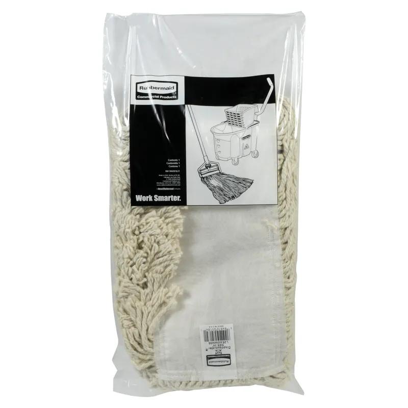 Dust Mop 24X5 IN White Cotton Cut End Disposable Envelope Backing 1/Each
