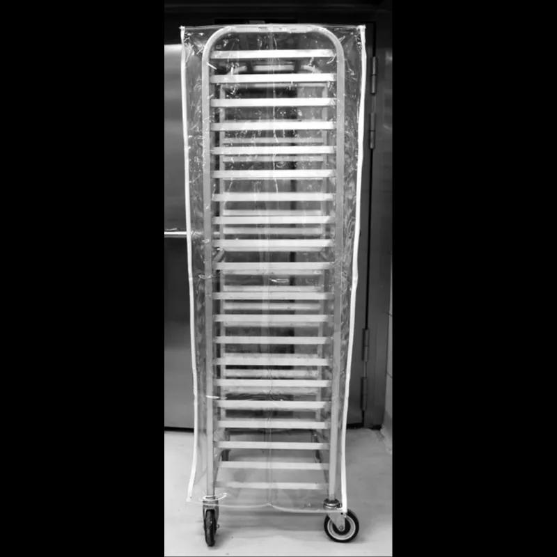 Bun Rack Cover 23X28X64 IN Clear PVC Clear Top Zippered 4/Case