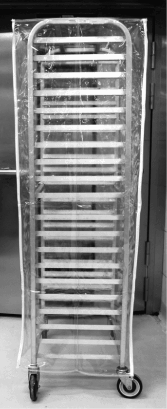 Bun Rack Cover 23X28X64 IN Clear PVC Clear Top Zippered 4/Case