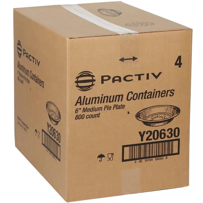 Pie Plate 7.5 OZ 6X0.828 IN Aluminum Silver Medium Ovenable 800/Case