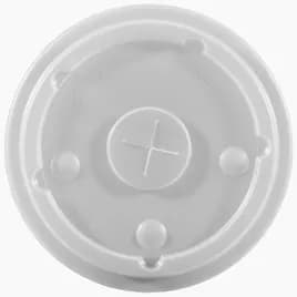 Lid Flat PS Translucent For 12-24 OZ Cold Cup With Hole Identification 1000/Case