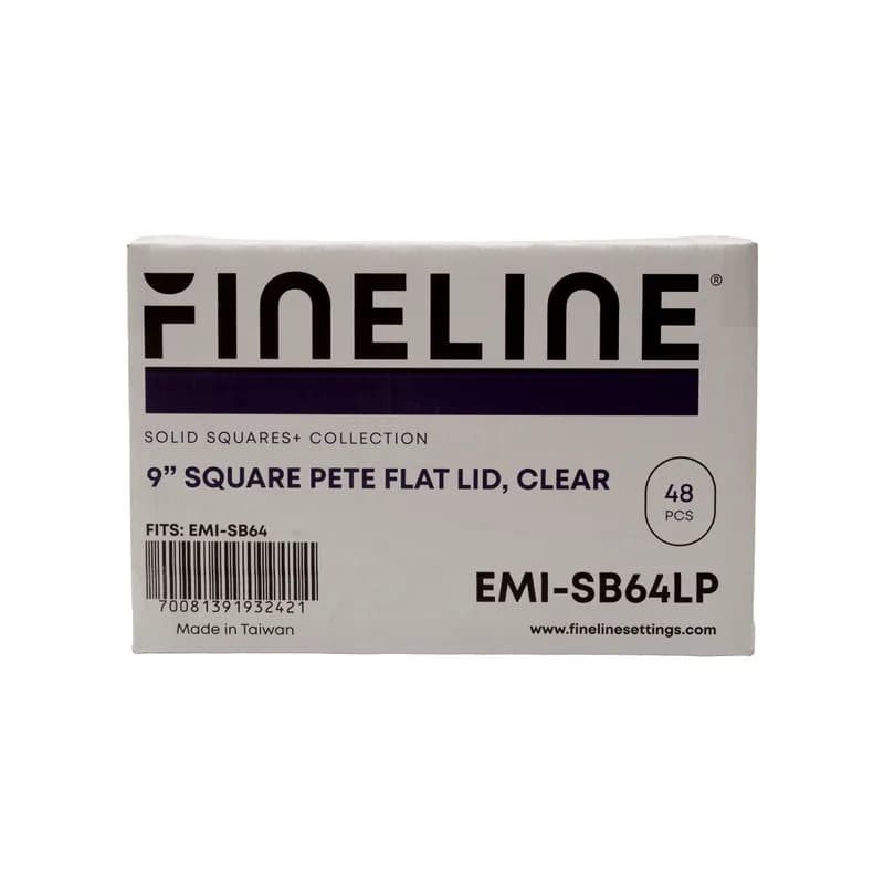 Lid PET Square For Bowl 48/Case
