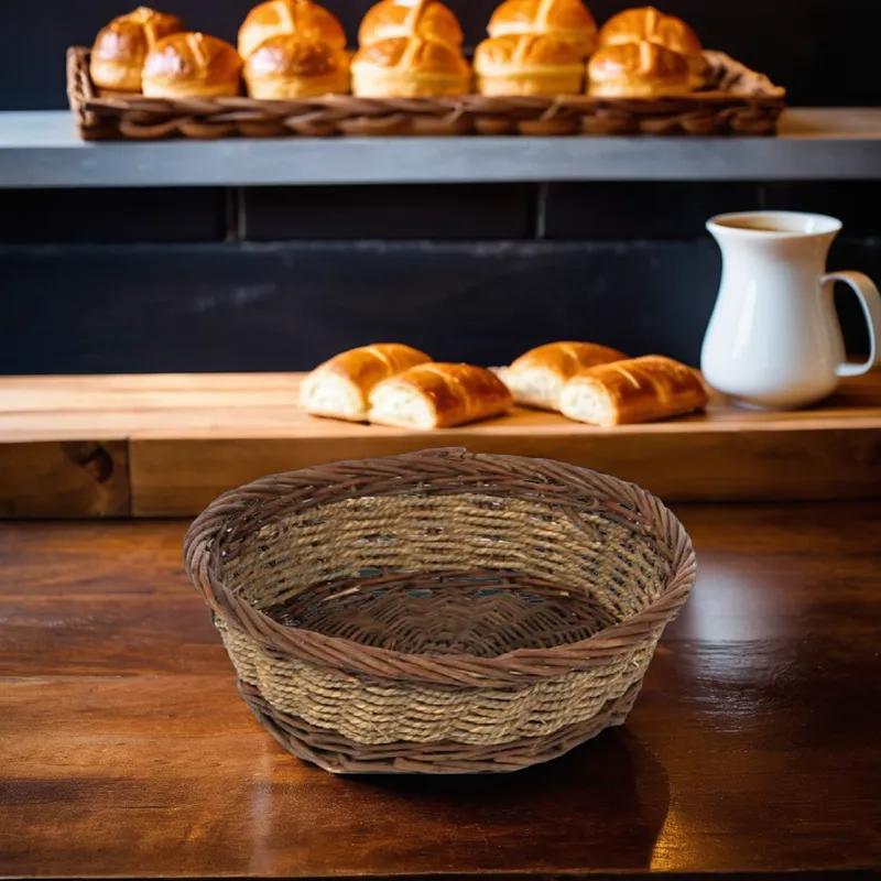 Basket Bowl 13X4 IN Rustic Round 1/Each